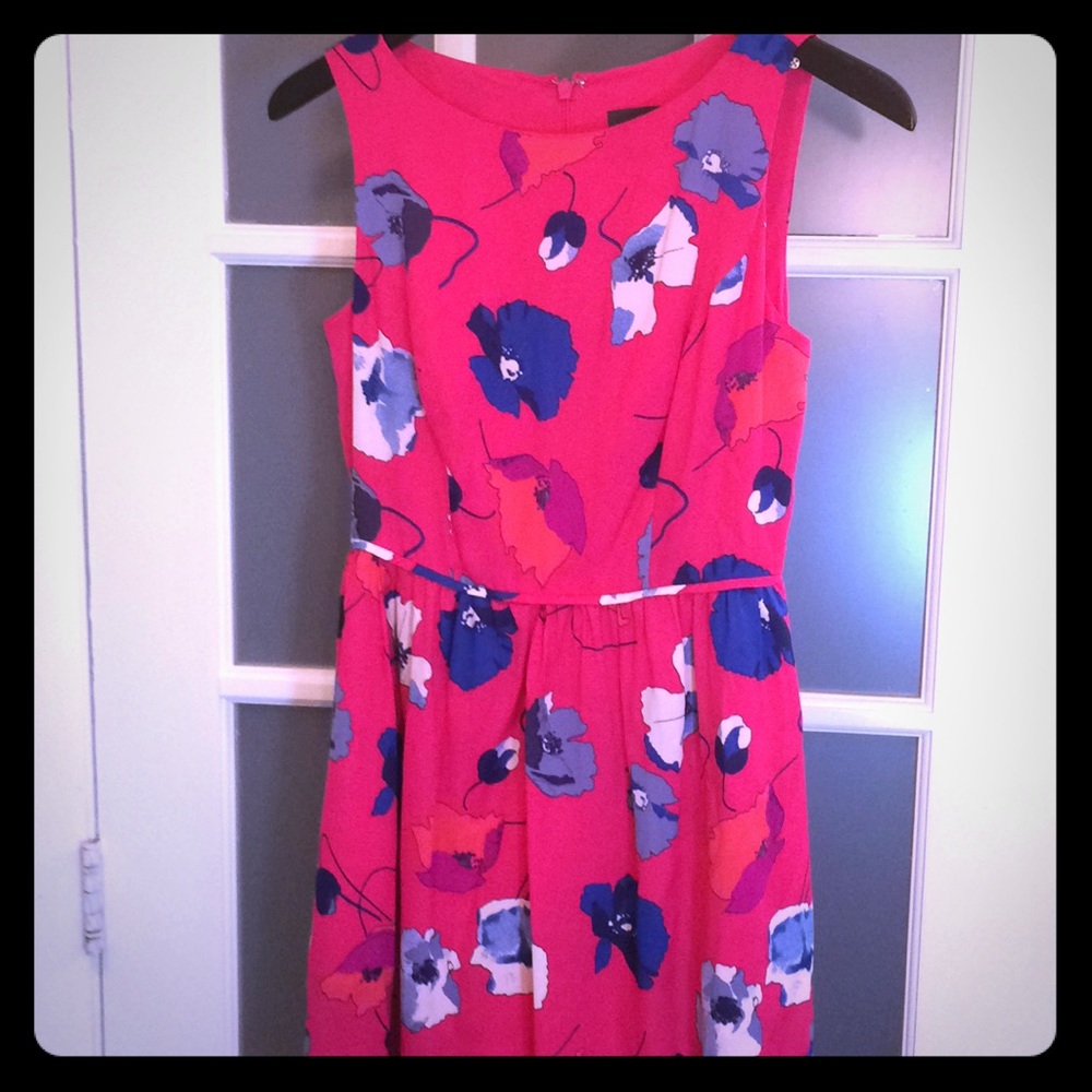 Pink floral dress